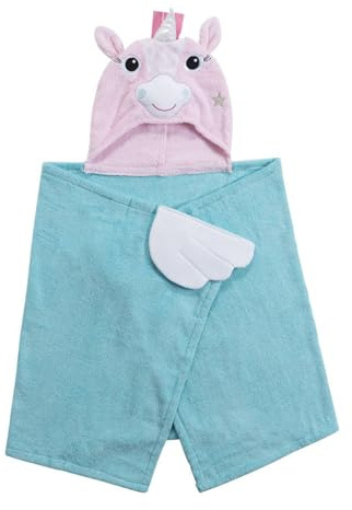 Zoocchini Kinder-Kapuzenhandtuch aus 100% Baumwolle mit Allie das Einhorn.
