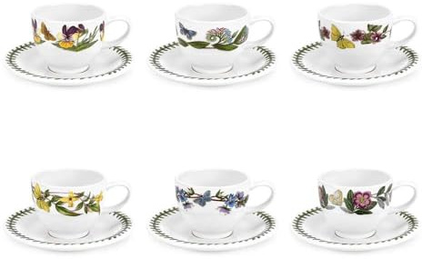 Portmeirion Botanic Garden - Espresso Cup & Saucer - Set of 6