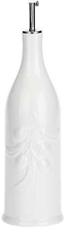 La Porcellana Bianca - Bouteille cylindrique Menage pour Huile, Blanc, 1 Litre