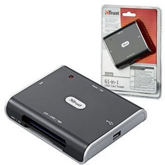 Trust - Lector de Tarjetas CR-1610p (61 en 1, USB2)