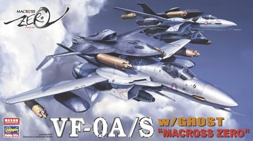 Hasegawa 65777 1/72 VF-0A/S mit Ghost Macross Zero Modellbausatz, Mehrfarbig