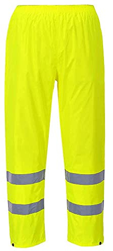 Portwest Hi-Vis regnbyxor, färg: gul, storlek: 4XL, H441YER4XL
