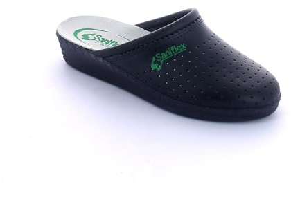 Saniflex 841-1 Médical Certifié Sabots Mules Chaussons Chaussures en Cuir, Femme