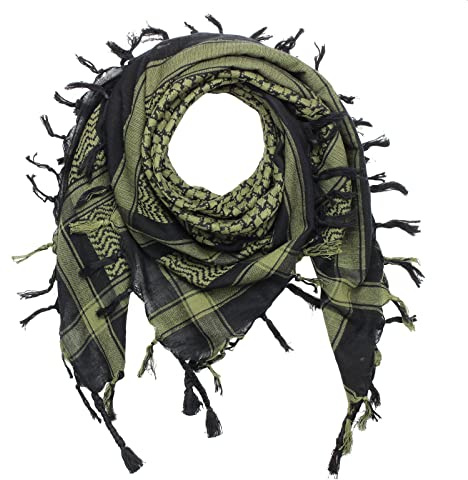 Superfreak Palituch - Grundfarbe schwarz - 10+ Farben - Pali Palästinenser Arafat Tuch - 100% Baumwolle