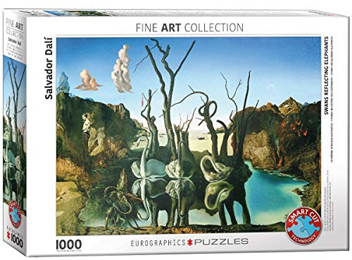 Eurographics Salvador Dali Swans Reflecting Elephants Puzzle (1000-Piece, Multi-Colour)