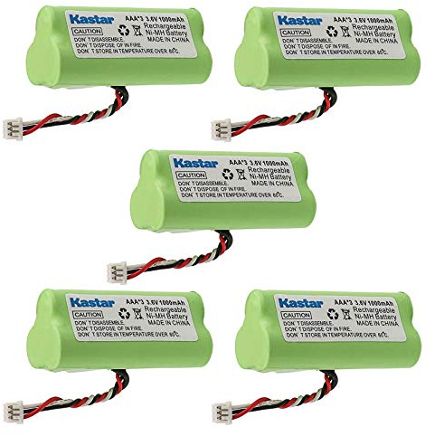 Kastar 5-Pack AAA 3.6V 1000mAh Ni-MH Rechargeable Battery Replacement for Zebra/Motorola Symbol 82-67705-01 Symbol LS-4278 LS4278-M BTRY-LS42RAAOE-01 DS-6878 Cordless Bluetooth Laser Barcode Scanner