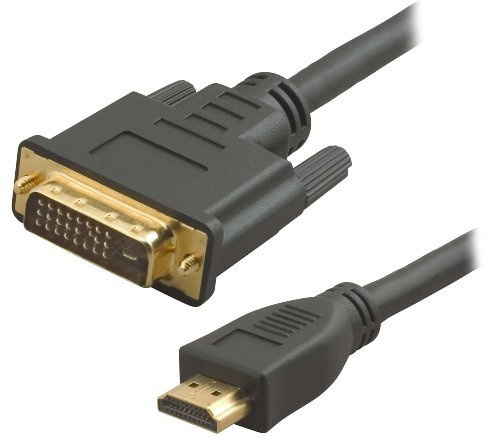 World of Data - 10m HDMI to DVI Cable (100% Copper Wire & Oxygen Free OFC) - 1080p (Full HD) - v1.4 ~ Video - DVI-D (Single Link) 18+1 Pins