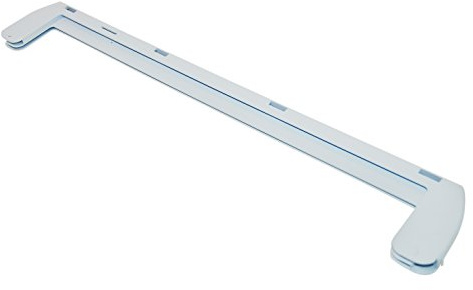 Indesit C00119040 Fridges/Shelves/Original Replacement White Front Cover, Glass Shelf for Refrigeration/Glass Shelf