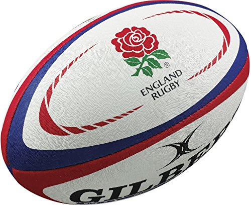 Gilbert England International Replica Rugby Ball, Weiãÿ, 4