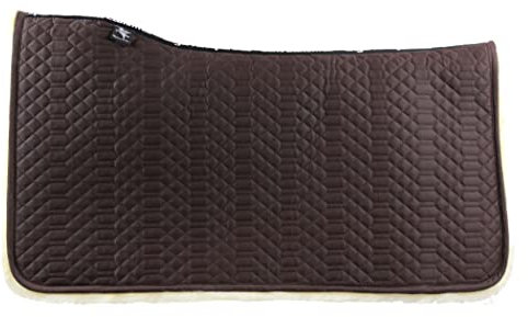 Engel Reitsport | Lammfell Western Squarepad WPAD1-U-MOC-MOC Stoff Mocca Fell Mocca