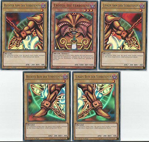YU-GI-OH! Yu-Gi-Oh! Collectible Card Set - Exodia Komplettset + 1 Kissen - Near Mint - 1998 - 2 Stück - Anime - Bronze - Unisex - Erwachsener
