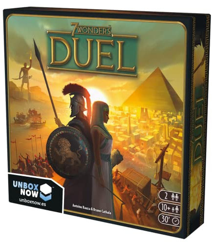 Asmodee 7 Wonders Duel, Juego de Civilizaciones Ganador de Varios Premios, Juego de Mesa a Partir de 10 Años para Dos Jugadores, 30 Minutos por Partida, Español