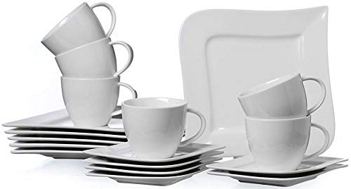 Ritzenhoff & Breker Kaffeeservice Melodie, 18-teilig, Weiß