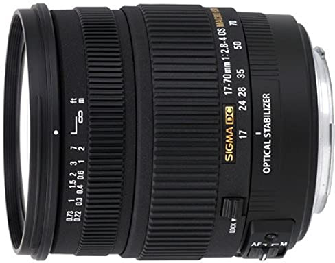 Sigma 17-70 mm F2,8-4,0 DC Makro OS HSM-Objektiv (72 mm Filtergewinde) für Sigma Objektivbajonett