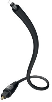 inakustik – 00312115 – Star Optokabel | Für die Übertragung digitaler Audiosignale | 1,5m in Schwarz | Passgenaue TOS-Link Stecker – Leiter aus Nylon für max. Lichtleitfähigkeit