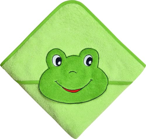 Wörner Kinder-Poncho Frosch mit Kapuze Walk-Frottier