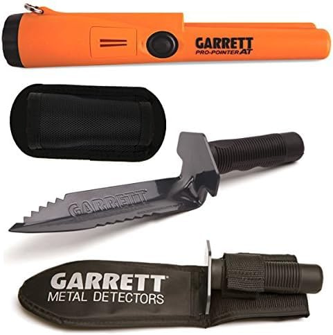 Garrett Pro-Pointer at & Edge Digger – Made in The USA - Waterproof Pinpointer, 20ft Submersible, Fast Retune, 3 Sensitivity Levels, Includes Sheath & Belt Holster