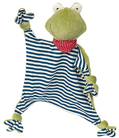 SIGIKID 41352 Schnuffeltuch Frosch Green Mädchen und Jungen Babyspielzeug empfohlen ab Geburt grün/blau