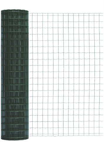 Geschweißtes Zaungeflecht - grün, 1220 mm Höhe, 25 m Rolle, Drahtstärke: 2,0 / 2,5 mm, Maschenweite: 101,6 x 50,8 mm