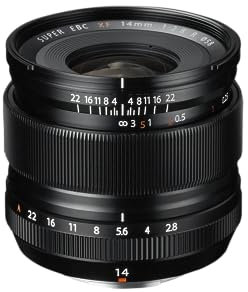 Fujifilm XF Obiettivo Grandangolare 14 mm Equivalente a 21 mm, F2.8 R, F/2.8, Attacco X Mount, Diametro Filtro 58 mm, Nero