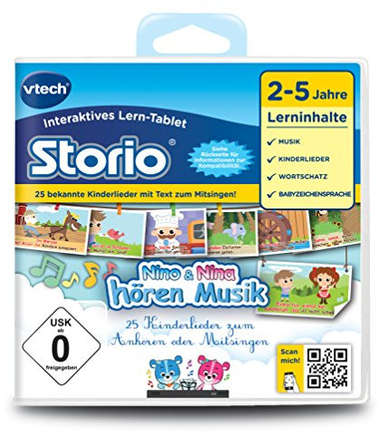 Vtech 80-233304 - Storio 2 Lernspiel, Nino und Nina hören Musik