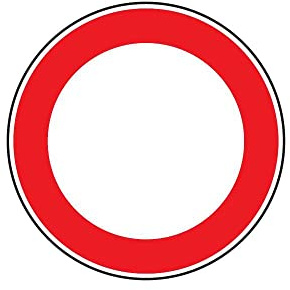 CARTELLO STRADALE DIVIETO DI TRANSITO 3G EAN: 8012947689707