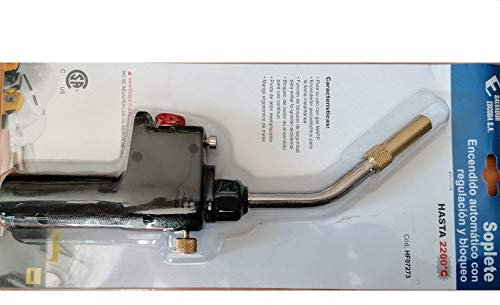 SOLDADOR MT C/PIEZO 2200ºC Soplete Encendido Automático con regulación y Bloqueo