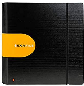 Exacompta 53534E Premium Kunststoff Ordner Exafile aus festem PP 1,9 mm. 6,5 cm breit DIN A4 Ringordner Aktenordner Briefordner Büroordner Plastikordner Schlitzordner schwarz