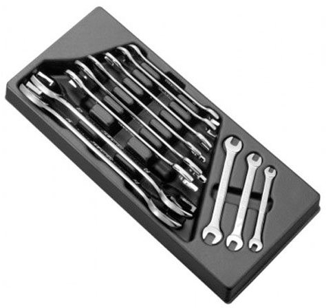 Britool E111220B Double Open End Spanner (11-Piece)
