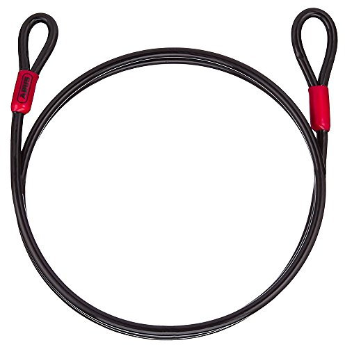 ABUS Cobra 8 loop cable - cavo in acciaio rivestito plastica sicurezza per accessori di biciclette e moto lunghezza 2 metri, spessore mm