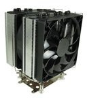 Gelid The Black Edition Système de refroidissement pour processeur avec 7 tuyaux conducteurs thermiques Plusieurs ventilateurs primés Slim 12 PWM et silencieux 12 PWM avec pâte thermique GC-Extreme