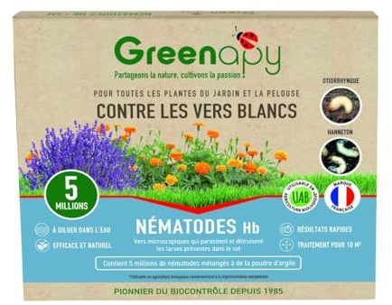 Nematodos Hb anti gusanos blancos anti otiorhynque - 5 millones