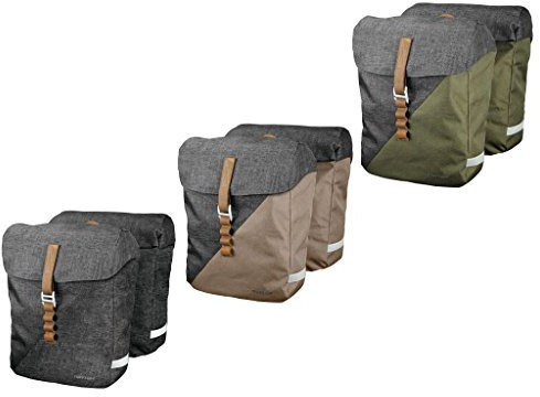 Racktime Fahrrad Doppeltasche Heda desert sand-dust grey