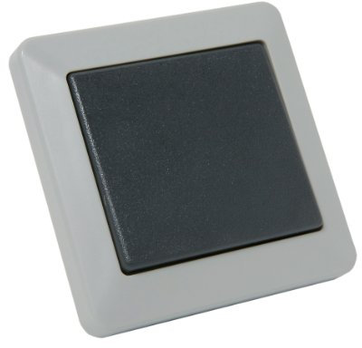 Interrupteur va et Vient - Prises electriques Standard - Prise Extra Plate - Prise Murale - Interrupteur va et Vient sans Fil - Prise Murale - Opaline Va Et Vient Gris IP44 Vrac - Debflex - 735110