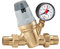Caleffi 535051 Réducteur de Pression 3/4'' avec Cartouche Monobloc Extractible avec Manomètre 10 Bar