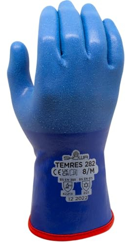 SHOWA TEMRES 282, Polyurethan – Beschichtung, Kälte, Blau, 10/XL