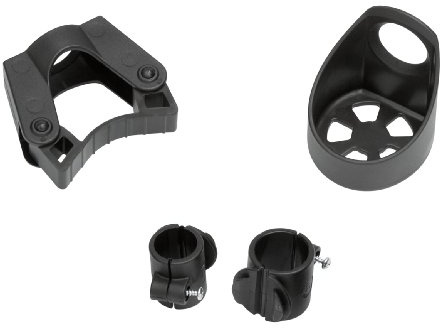 Stockhalter, Stockhalterung für Rollator und Rollstuhl - Das Stockhalterset inkl. Rohrschelle für 19 mm und 22 mm