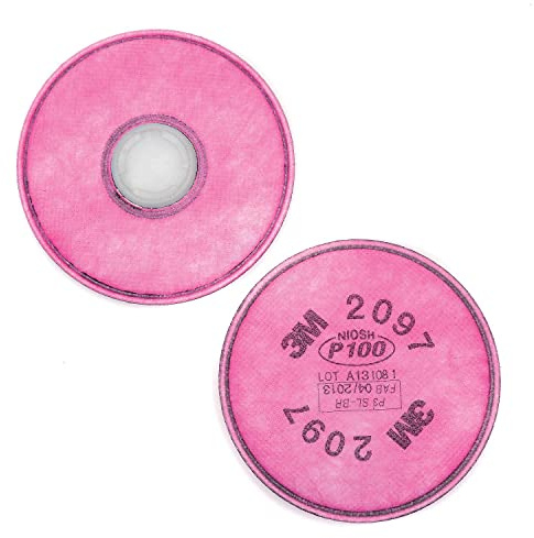 3M Particulate Filter P100 Respiratory Protection, 2097/07184(AAD), 2/PK