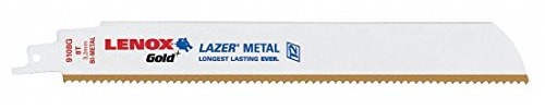 Lenox tools 2110012110GR - 304 mm, 10 tpi poder oro arco sabre hoja de sierra de metal grueso (5 piezas)