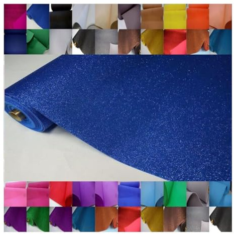 Fabrics-City royalblau glitzer Eva Glitter Moosgummi Stoff 2mm Oeko-Tex für Bastelprojekte, Dekoration, Kinder, DIY, Scrapbooking, Kostüme, Schulprojekte, kreative Gestaltung, 4233