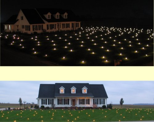 Lawn Lights Illuminated Outdoor Decoration, LED, Christmas, 36-08, Warm White