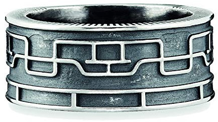 cai Herren Ring 925/- Sterling Silber Matt ohne Stein Silbergrau 132270756