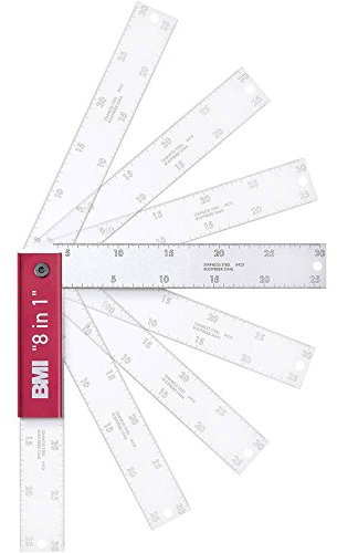 BMI 716400182 Fausse équerre 8 In 1 400mm, Blanc