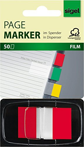 Sigel HN491 Self-Adhesive Label – Self-Adhesive Labels (Red, Rectangle, White on Red)