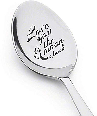 Kaffeelöffel mit Gravur I Love You To The Moon And Back