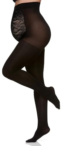 Berkshire Kvinnors moderskap ogenomskinliga strumpbyxor 5701, Svart, D