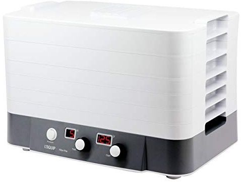 ATUIO Food Dehydrator - 6 Tray, Stainless Steel, Rectangular, 530W, 95-158°F, 10 Year Warranty