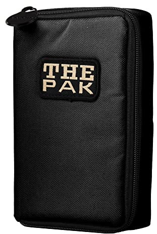 Karella Darttasche The PAK original, schwarz, Platz für 3 Dartsets, handlich und geräumig, Perfekter Schutz für die Dartpfeile, Dartcase, Tasche für Darts