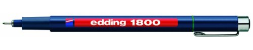 edding 1800 Präzisionsfeinschreiber - grün - 10 Stifte - Linienbreite 0,25 mm - Fineliner zum präzisen Schreiben und Skizzieren - feine, metallgefasste Spitze - Lineal- und schablonengeeignet