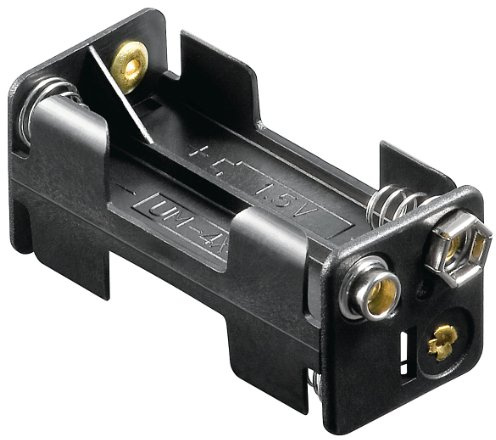 Lot de 10 supports de piles - 4 piles Micro AAA avec raccord à bouton-pression.